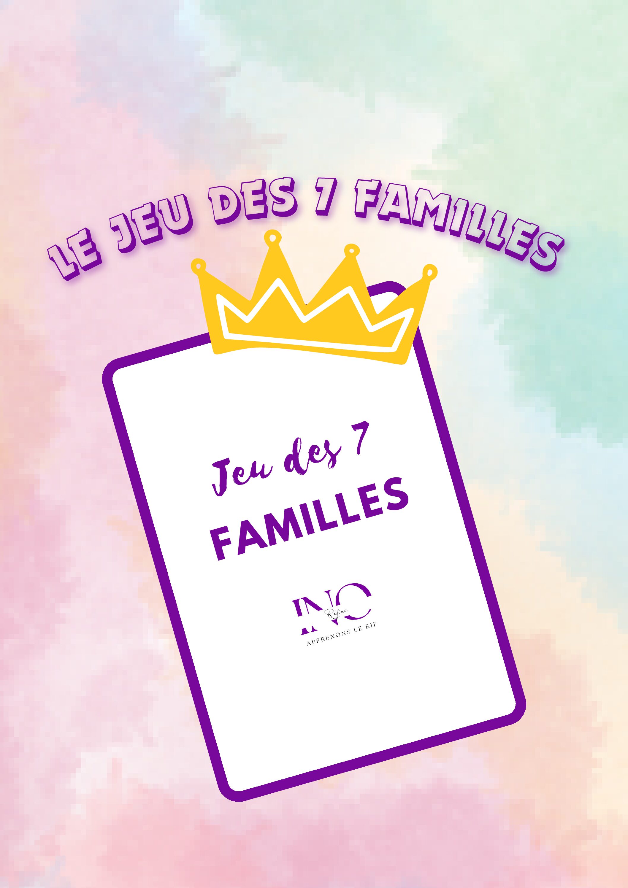 JEU DE 7 FAMILLES